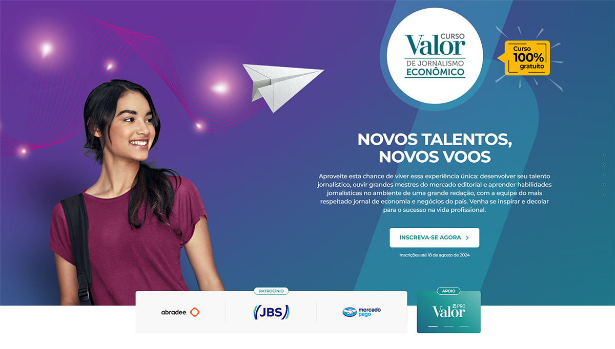 Curso de Jornalismo 2024 | Valor Econômico