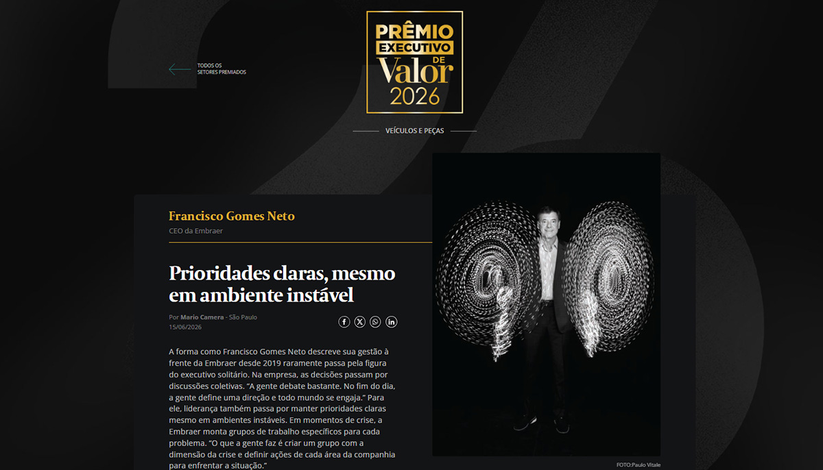 Executivo de Valor 2026: Francisco Gomes Neto | Valor Econômico